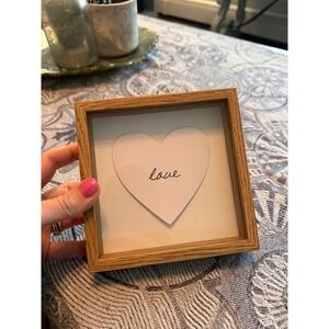 Small love wall hanging or shelf decor
